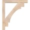 Ekena Millwork Merced Block Smooth Bracket w/ Offset Brace, Douglas Fir, 5 1/2"W x 34"D x 40"H BKT0604X34X40MRC05SDF - alternate 3